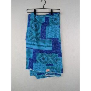 Vintage Galey & Lord Fabric 1.5 Yards W54 New Hawaiian Polynesian Blue Surfer